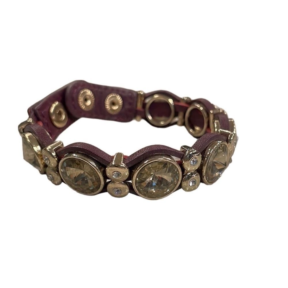 Purple and Gold Bracelet